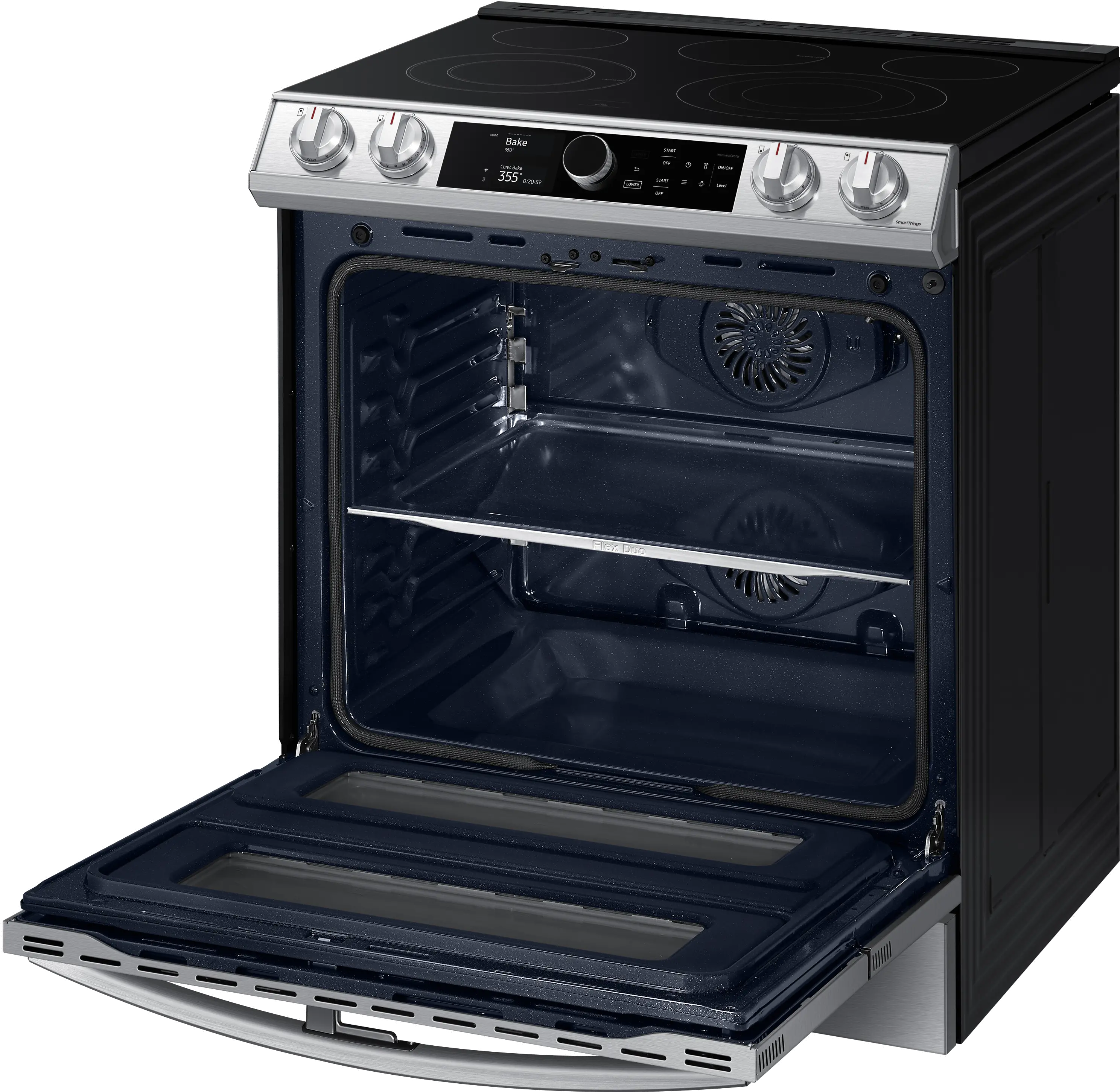 NE63T8751SS Samsung Flex Duo Front Control Slide In Electric Range with Smart Dial - Fingerprint Resistant Stainless Steel, 6.0 cu. ft.-3