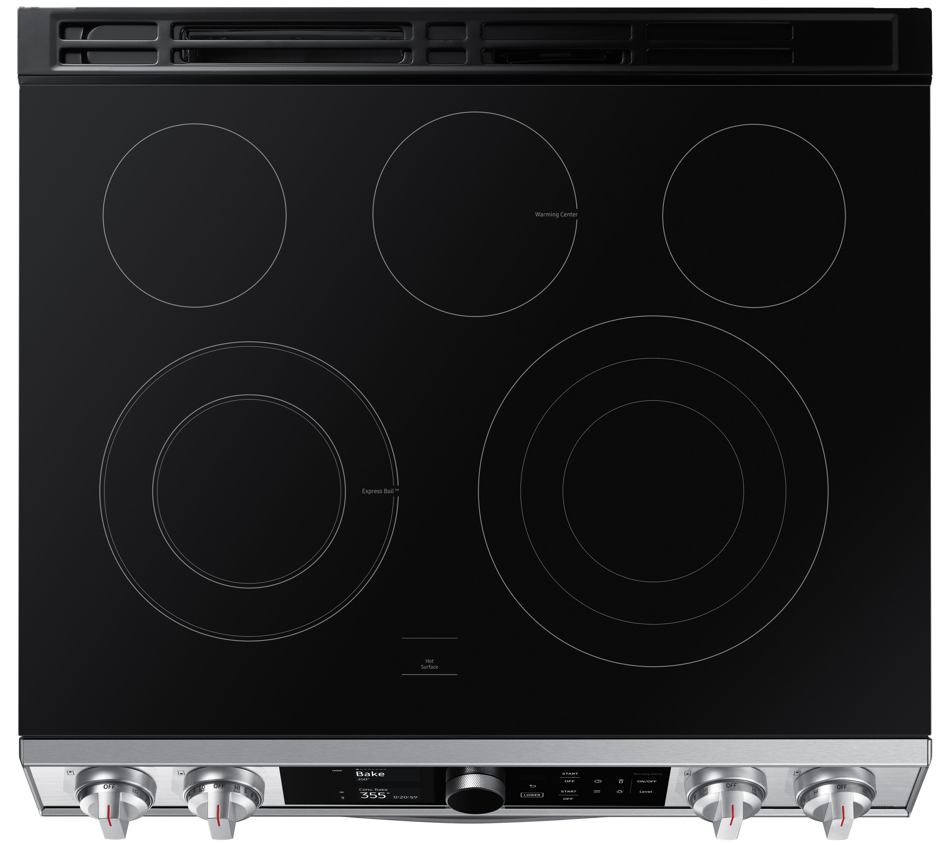 NE63T8751SS Samsung Flex Duo Front Control Slide In Electric Range with Smart Dial - Fingerprint Resistant Stainless Steel, 6.0 cu. ft.-5