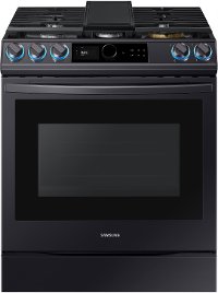 NX60T8711SG Samsung 30 Inch Slide In Gas Range with SmartDial and Air Fry - 6 cu. ft. Black Stainless Steel