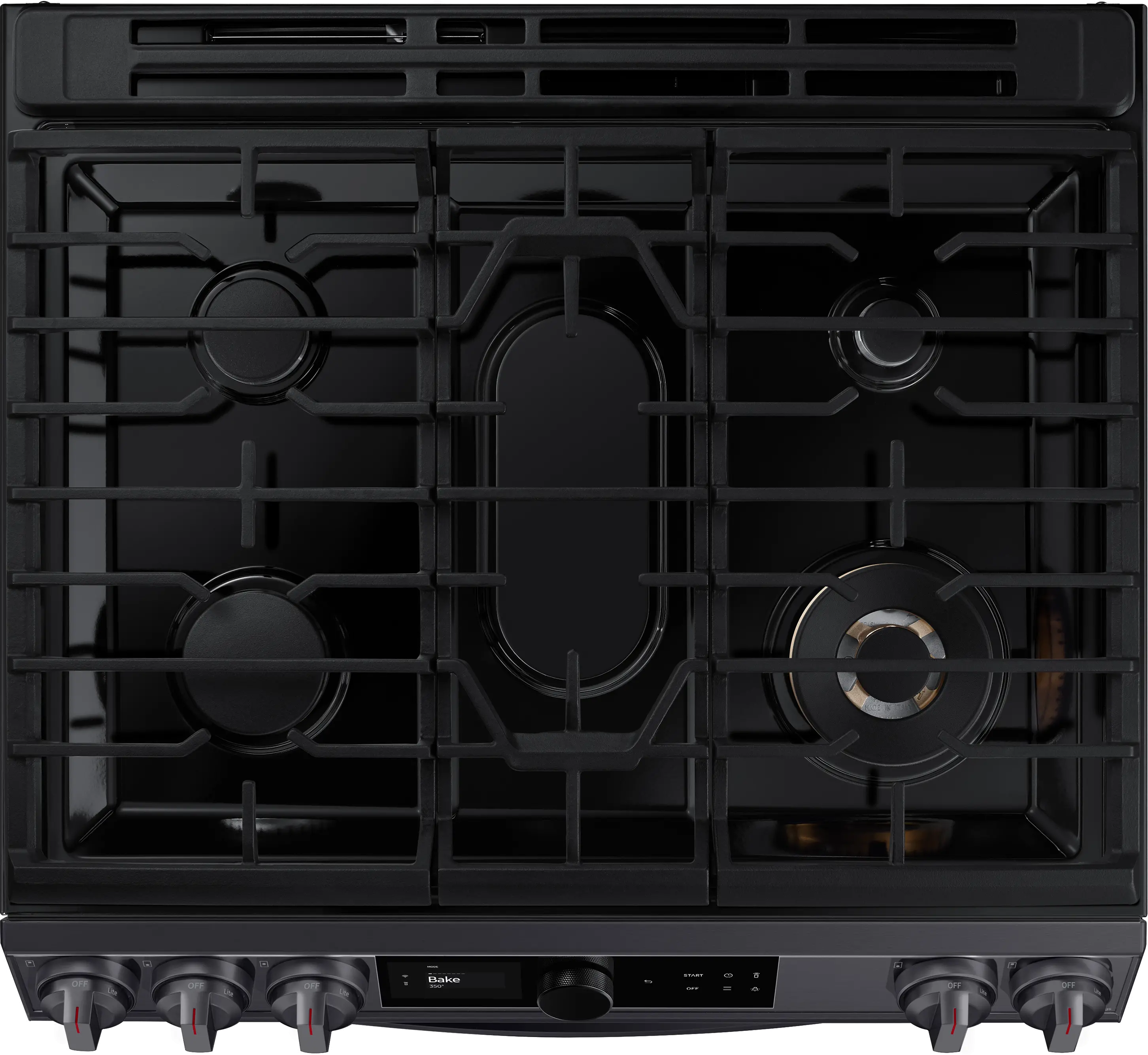 NX60T8711SG Samsung 30 Inch Slide In Gas Range with SmartDial and Air Fry - 6 cu. ft. Black Stainless Steel-3