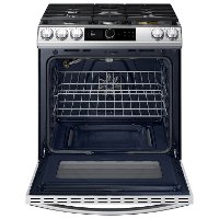 NX60T8711SS Samsung 30 Inch Slide In Gas Range with SmartDial and Air Fry - 6 cu. ft. Fingerprint Resistant Stainless Steel-2
