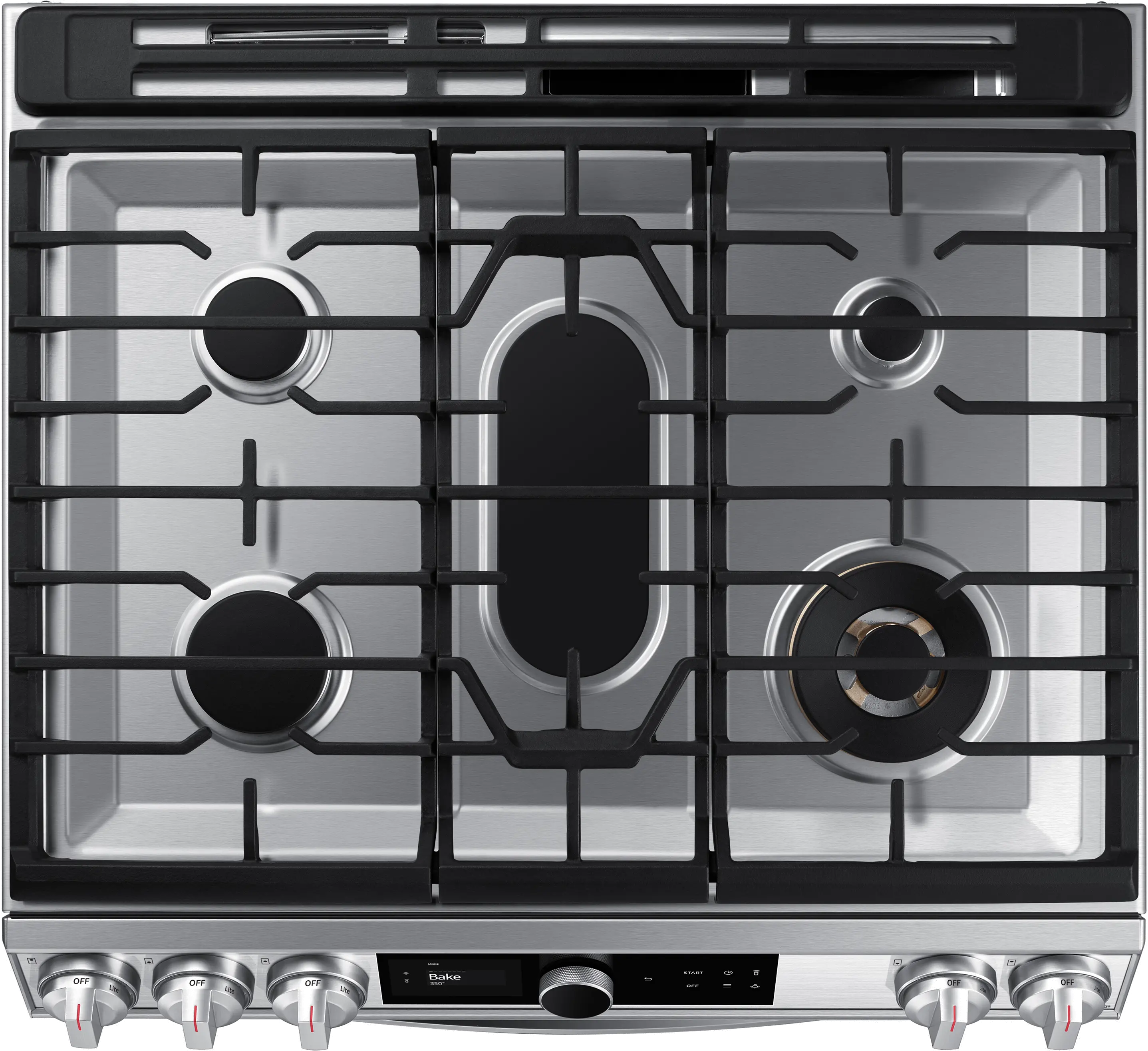 NX60T8711SS Samsung 30 Inch Slide In Gas Range with SmartDial and Air Fry - 6 cu. ft. Fingerprint Resistant Stainless Steel-3