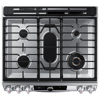 NX60T8711SS Samsung 30 Inch Slide In Gas Range with SmartDial and Air Fry - 6 cu. ft. Fingerprint Resistant Stainless Steel-3