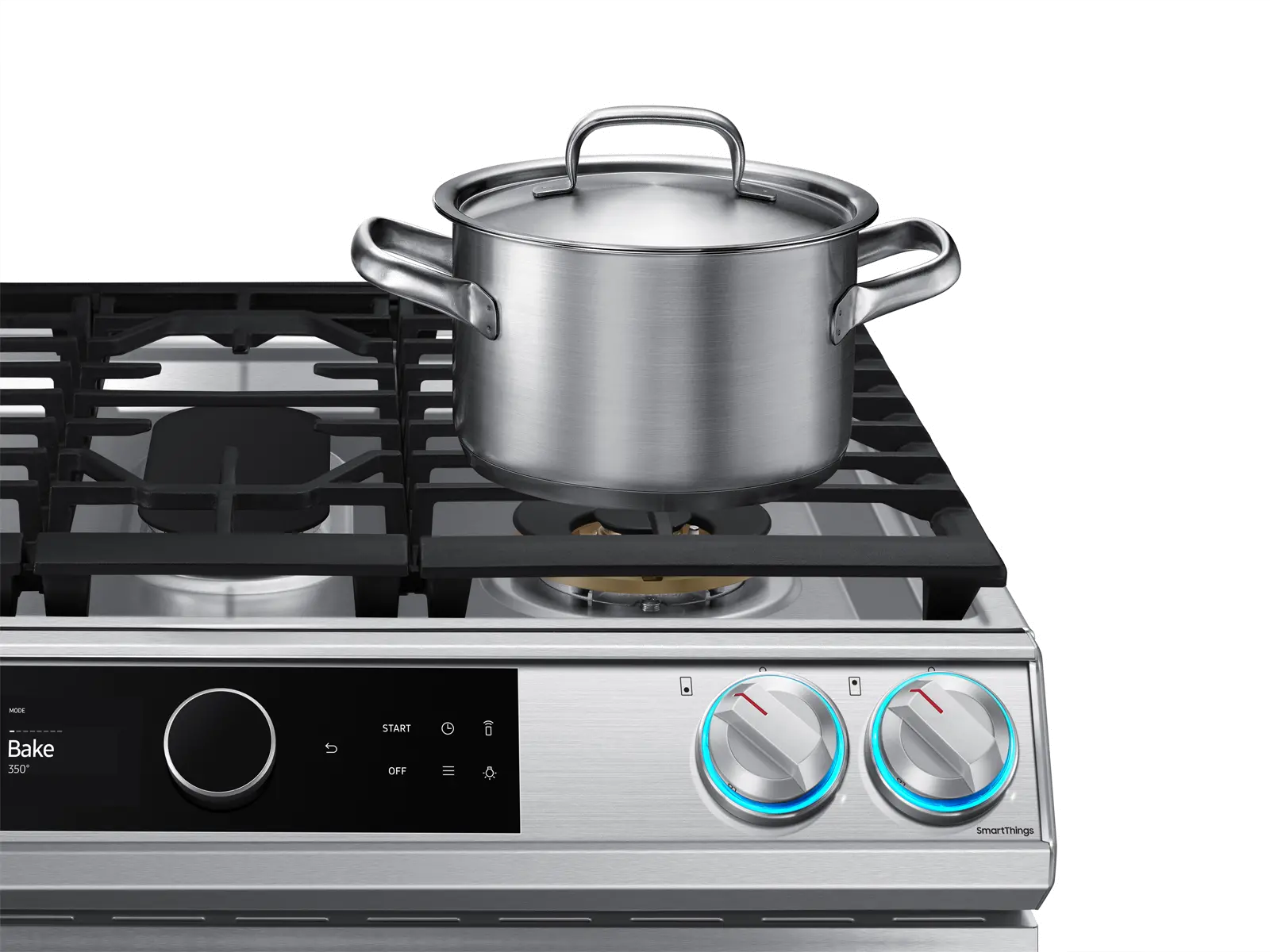 NX60T8711SS Samsung 30 Inch Slide In Gas Range with SmartDial and Air Fry - 6 cu. ft. Fingerprint Resistant Stainless Steel-5