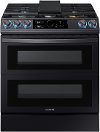 NX60T8751SG Samsung Flex Duo Front Control Slide In Gas Range with Smart Dial - Black Stainless Steel, 6.0 cu. ft.