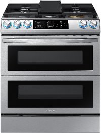 NX60T8751SS Samsung Flex Duo Front Control Slide In Gas Range with Smart Dial - Fingerprint Resistant Stainless Steel, 6.0 cu. ft.