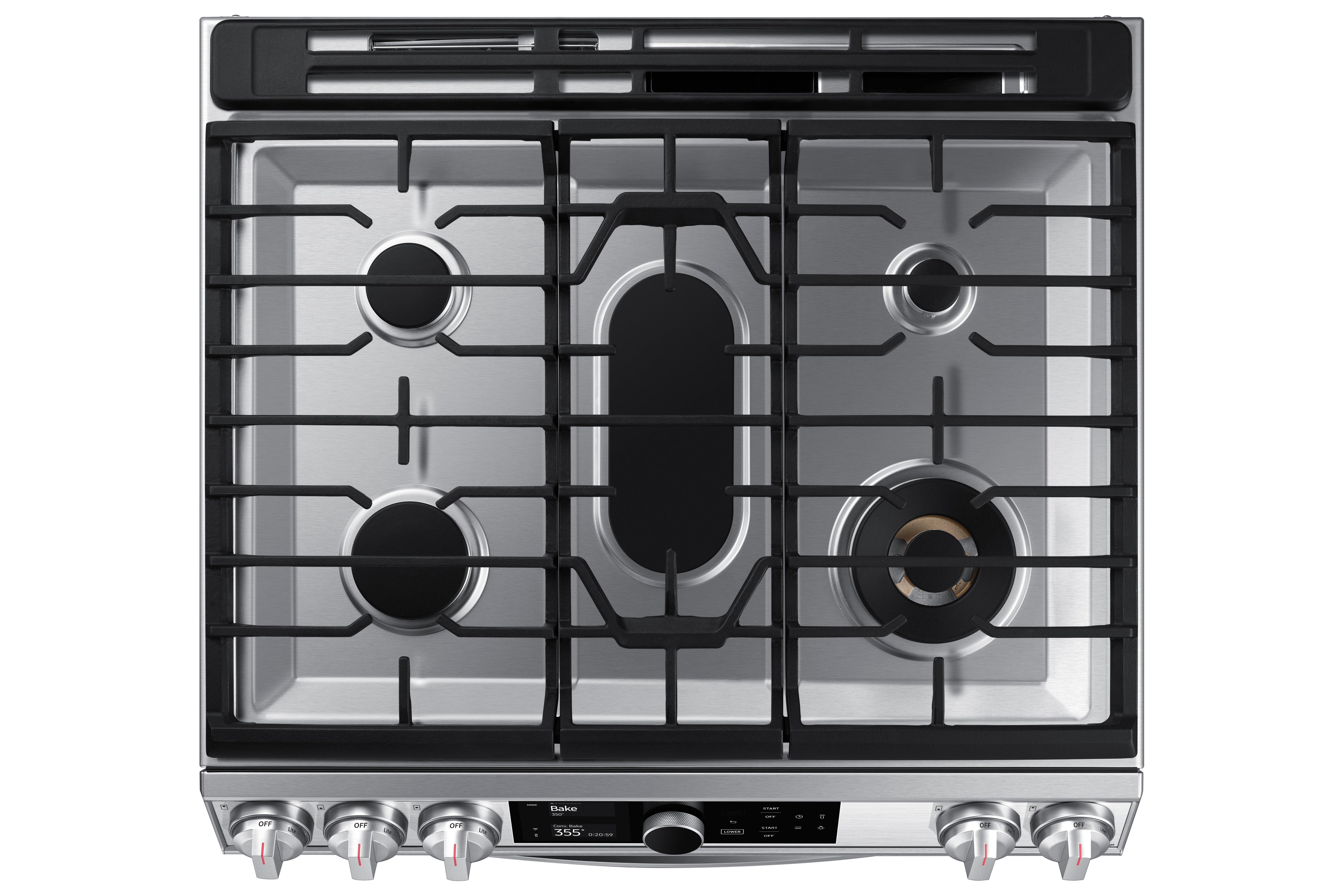 NX60T8751SS Samsung Flex Duo Front Control Slide In Gas Range with Smart Dial - Fingerprint Resistant Stainless Steel, 6.0 cu. ft.-2