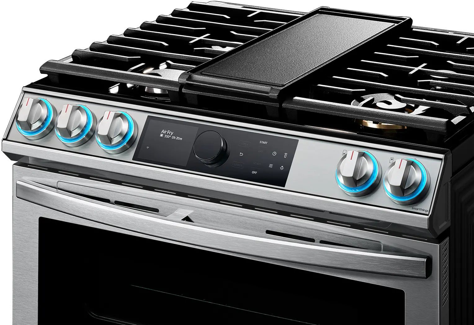NX60T8751SS Samsung Flex Duo Front Control Slide In Gas Range with Smart Dial - Fingerprint Resistant Stainless Steel, 6.0 cu. ft.-4