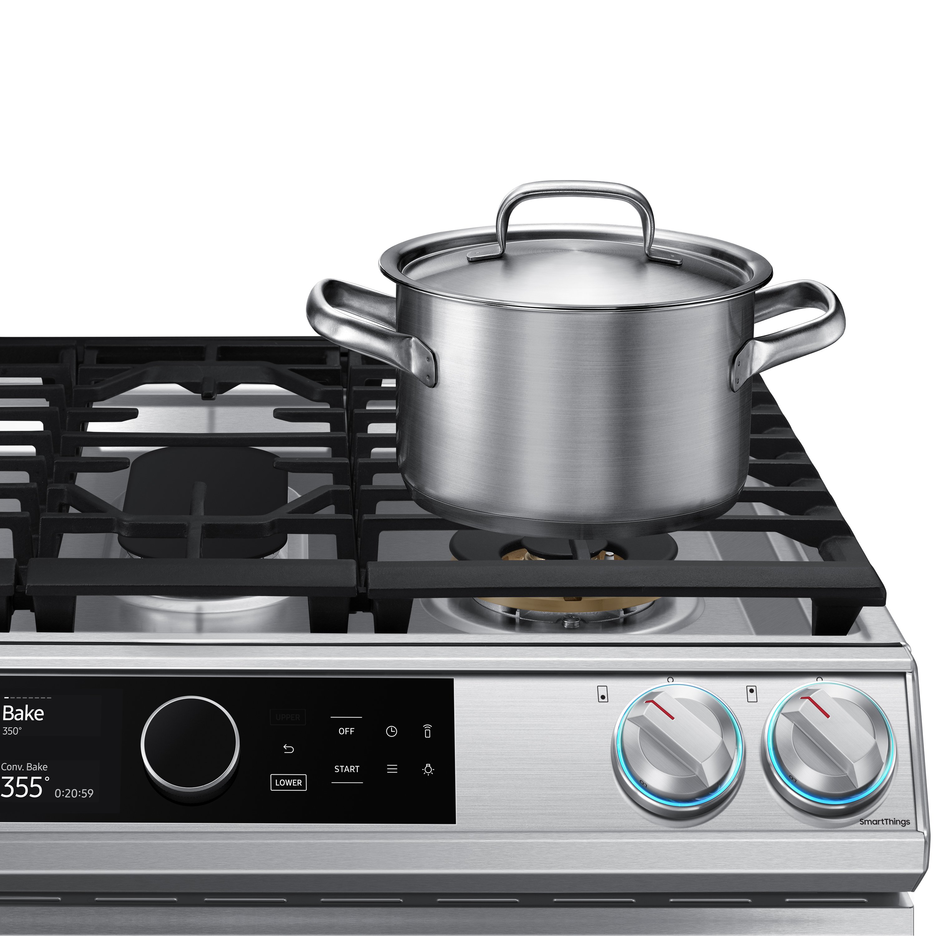 NX60T8751SS Samsung Flex Duo Front Control Slide In Gas Range with Smart Dial - Fingerprint Resistant Stainless Steel, 6.0 cu. ft.-5