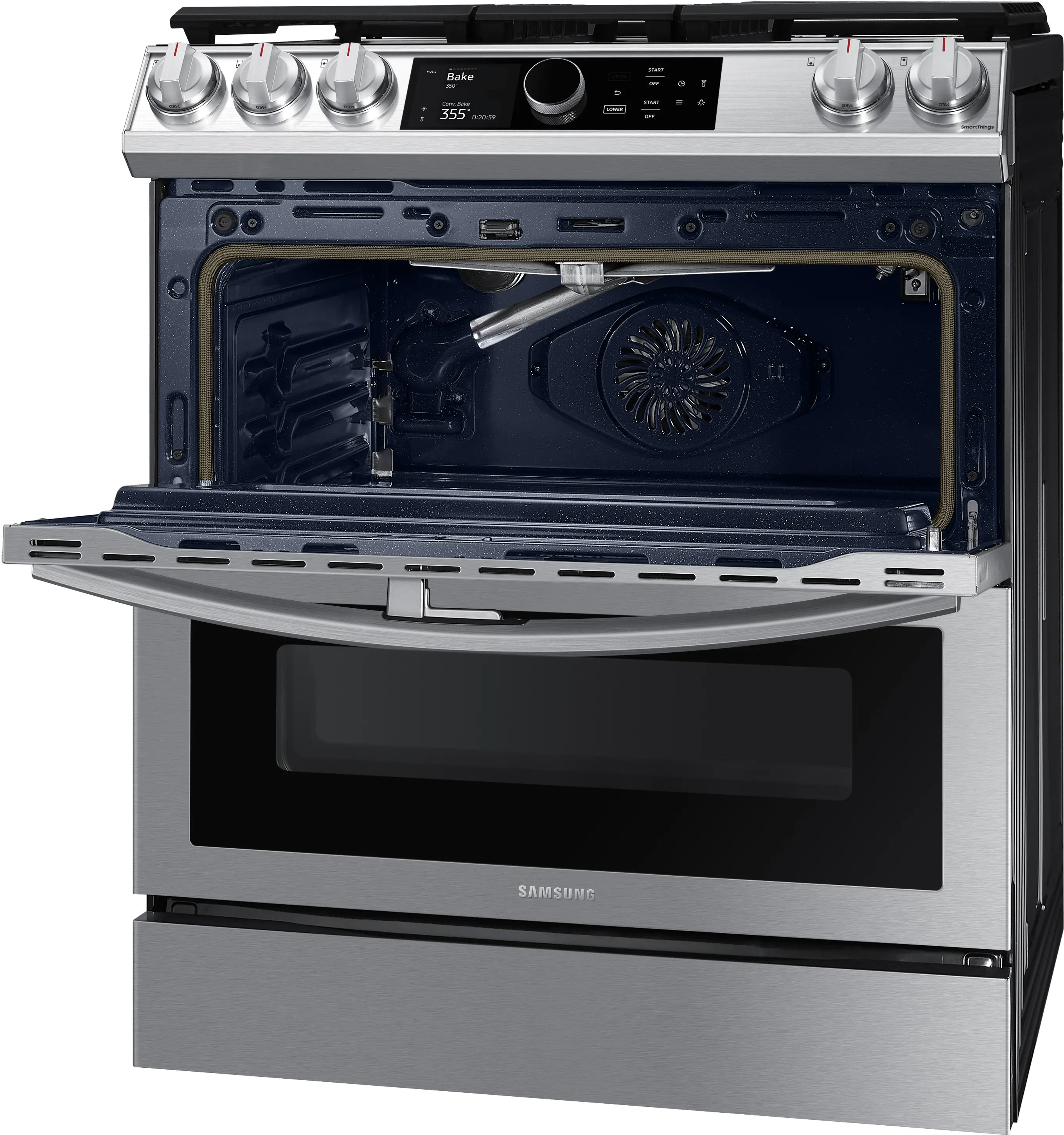 NX60T8751SS Samsung Flex Duo Front Control Slide In Gas Range with Smart Dial - Fingerprint Resistant Stainless Steel, 6.0 cu. ft.-6