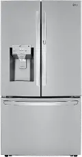 LRFDC2406S LG 23.5 cu ft French Door in Door Refrigerator - Counter Depth Stainless Steel