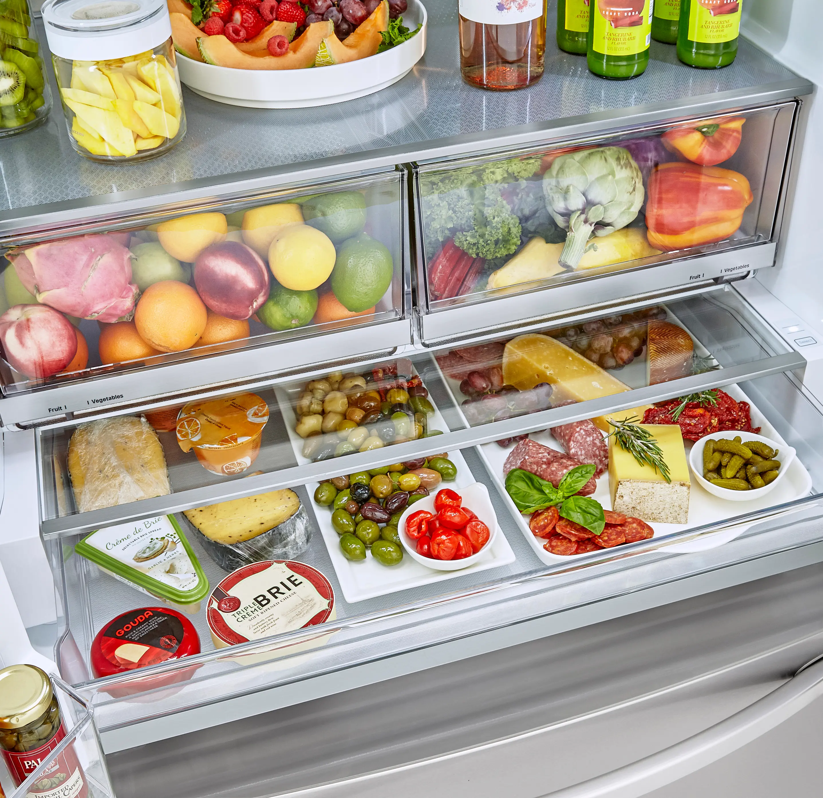 LRFDC2406S LG 23.5 cu ft French Door in Door Refrigerator - Counter Depth Stainless Steel-5