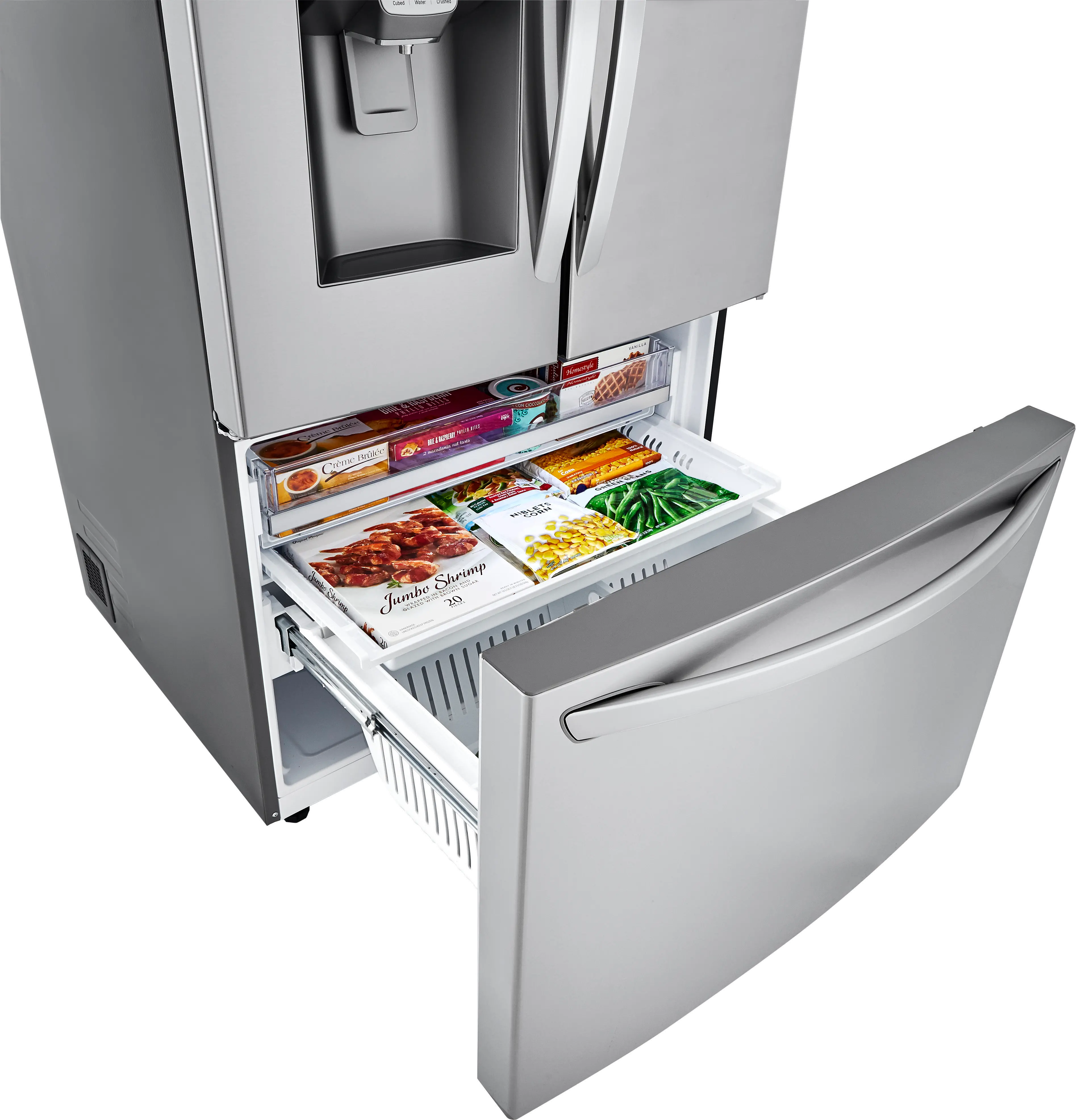 LRFDC2406S LG 23.5 cu ft French Door in Door Refrigerator - Counter Depth Stainless Steel-7