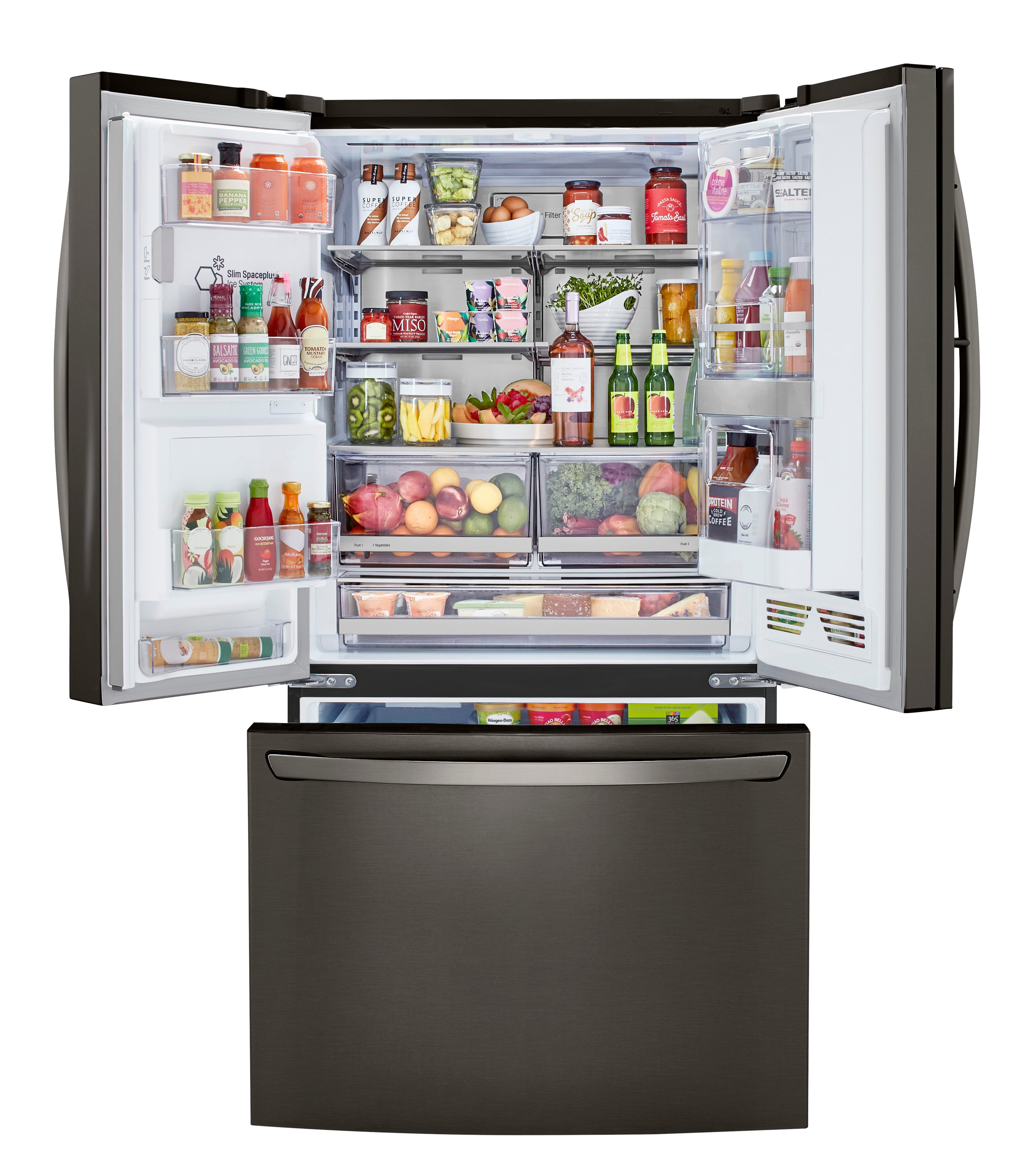 LRFDC2406D LG 23.5 cu ft Counter Depth French Door in Door Refrigerator with Craft Ice - Black Stainless Steel-8