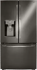 LRFDC2406D LG 23.5 cu ft French Door in Door Refrigerator - Counter Depth Black Stainless Steel