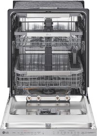 LDP6810SS LG Top Control Smart Dishwasher with QuadWash and TrueSteam - 24 Inch Stainless Steel-2