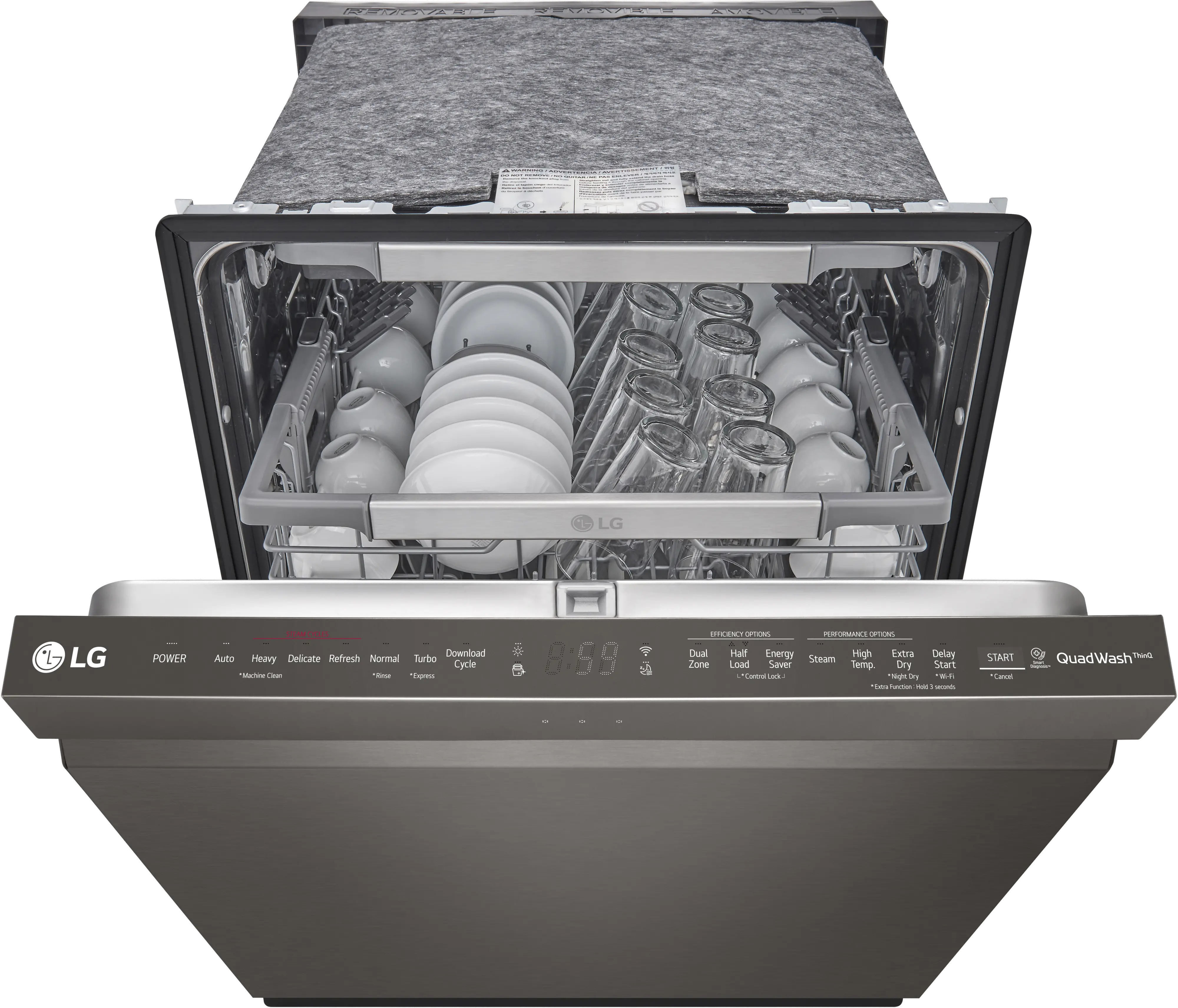 LDP6810BD LG Top Control Dishwasher - Stainless Steel-3