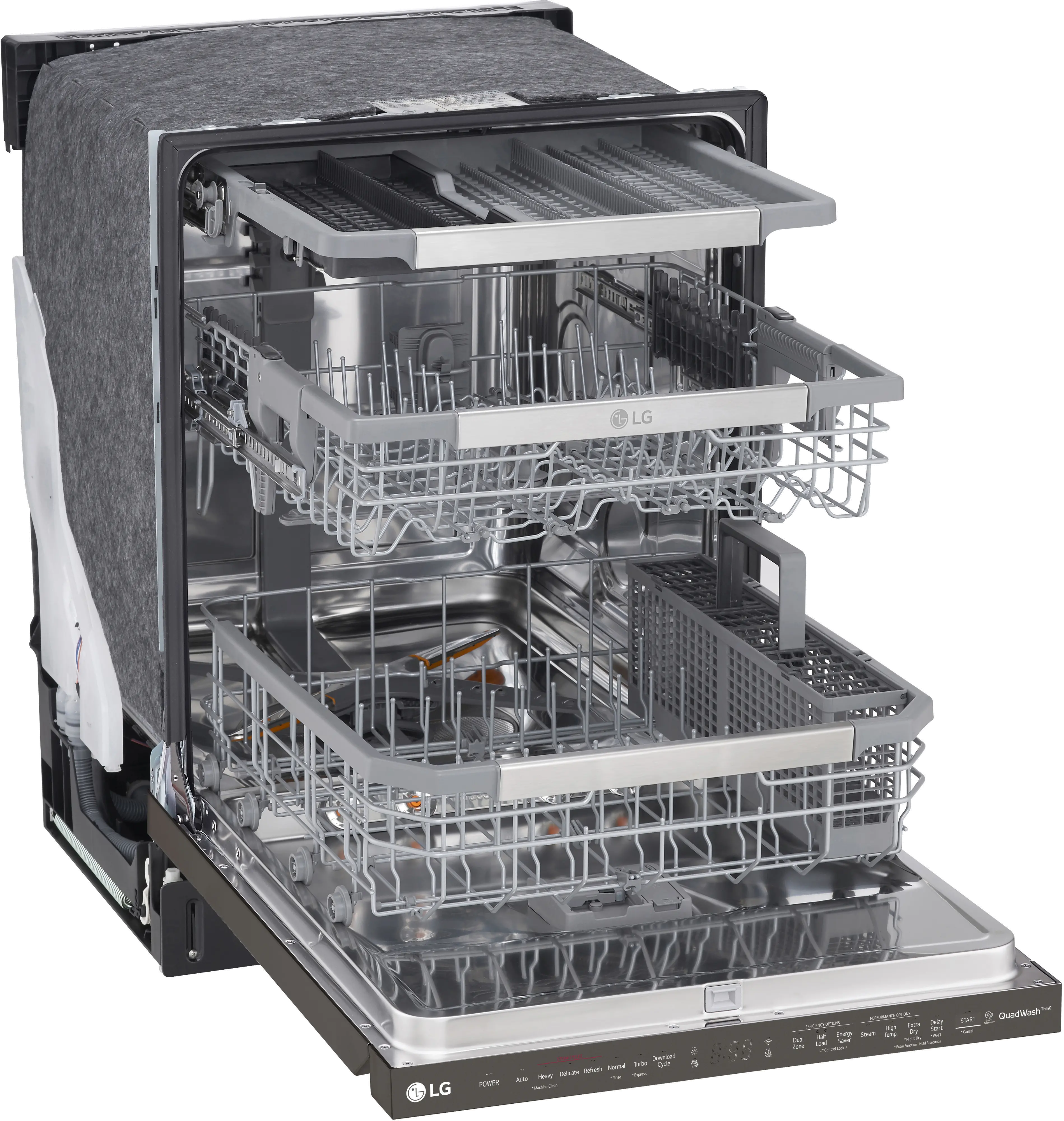 LDP6810BD LG Top Control Dishwasher - Stainless Steel-4