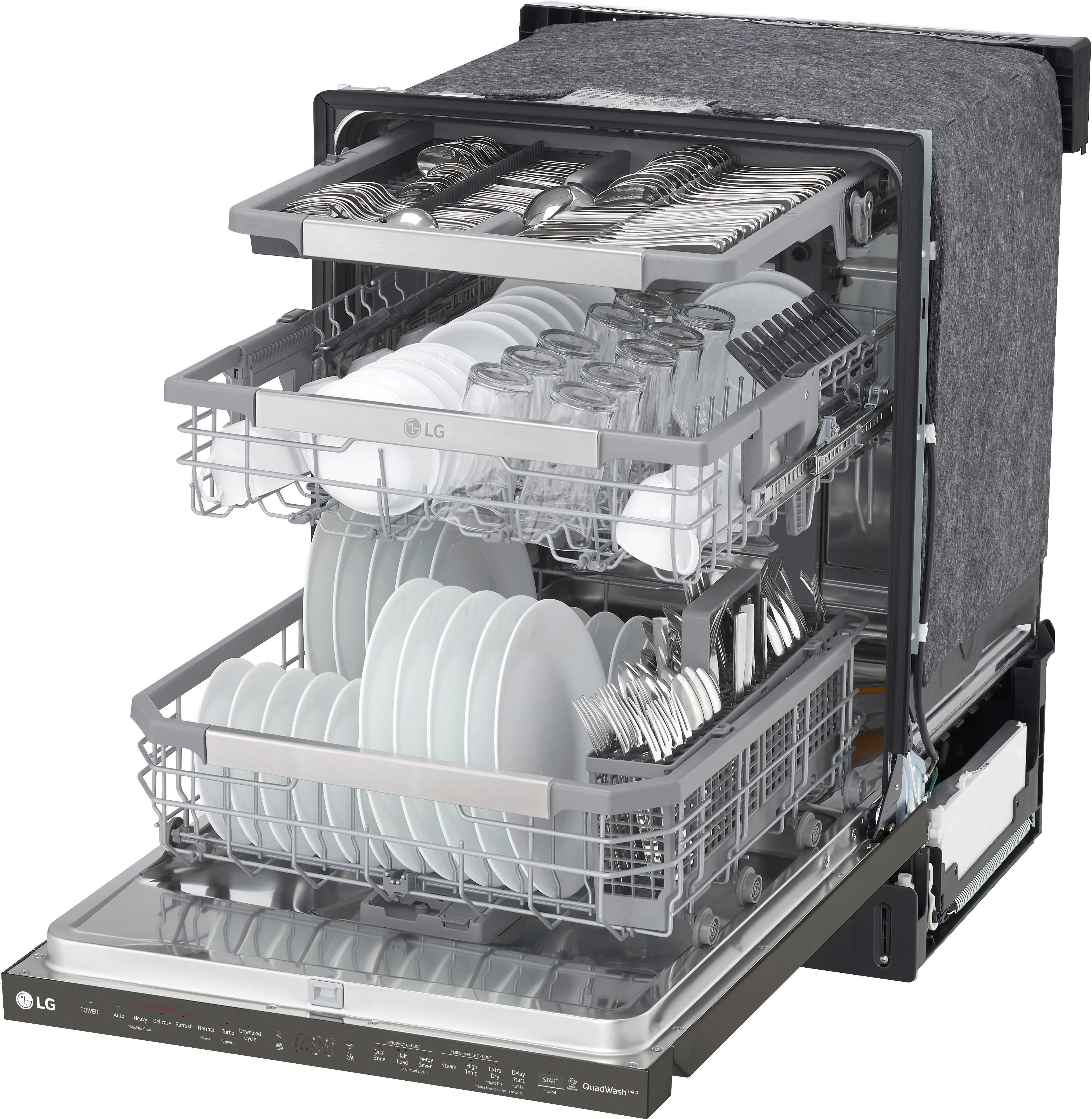 LDP6810BD LG Top Control Dishwasher - Stainless Steel-7