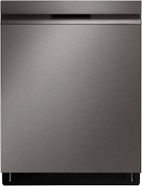 LDP6810BD LG Top Control Smart Dishwasher with QuadWash and TrueSteam - 24 Inch Black Stainless Steel