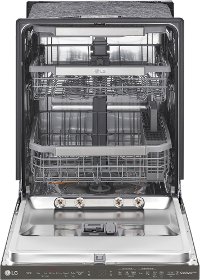 LDP6810BD LG Top Control Smart Dishwasher with QuadWash and TrueSteam - 24 Inch Black Stainless Steel-2