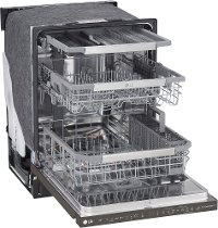 LDP6810BD LG Top Control Smart Dishwasher with QuadWash and TrueSteam - 24 Inch Black Stainless Steel-4
