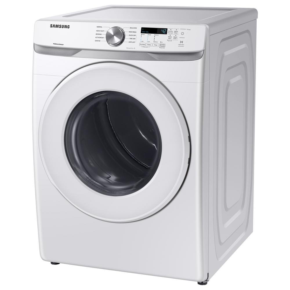 DVE45T6000W Samsung Electric Dryer with Sensor Dry - 7.5 cu. ft. White-5