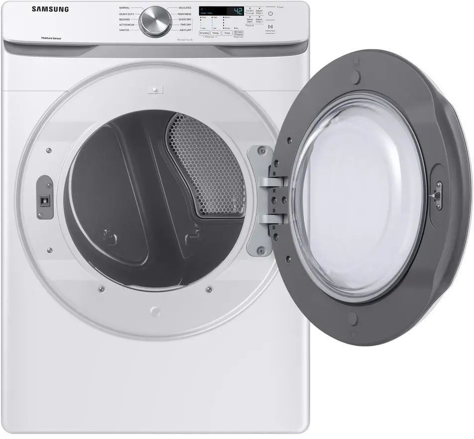 DVG45T6000W Samsung 7.5 cu. ft. Gas Steam Dryer with Sensor Dry - White-2