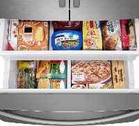 RF27T5501SR Samsung 36 Inch French Door Smart Refrigerator - 26.5 cu. ft., Fingerprint Resistant Stainless Steel-5