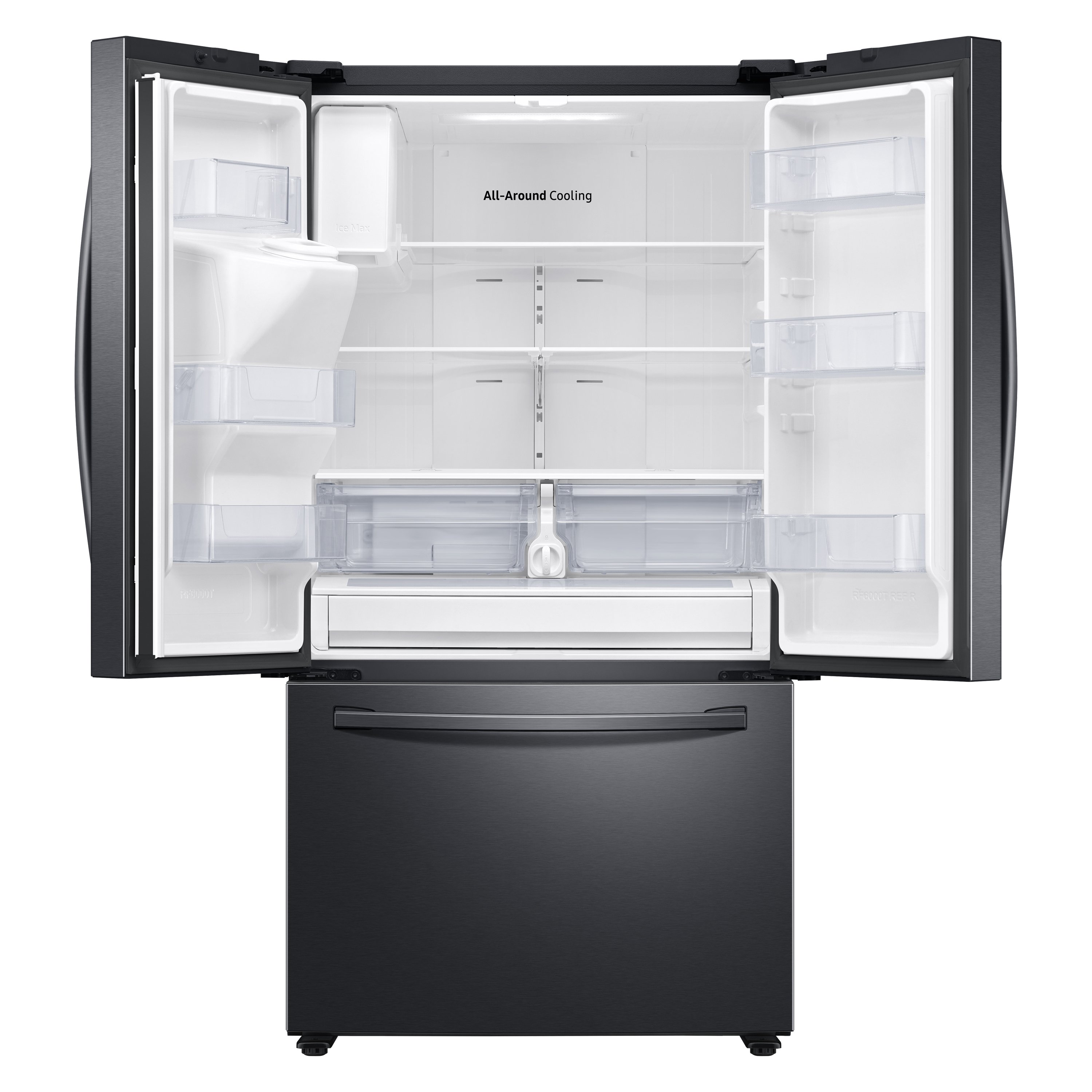 RF27T5501SG Samsung 26.5 cu ft French Door Smart Refrigerator - 36 W Black Stainless Steel-4