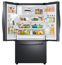 RF27T5501SG Samsung 36 Inch French Door Smart Refrigerator - 26.5 cu. ft., Black Stainless Steel-2