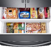 RF27T5501SG Samsung 36 Inch French Door Smart Refrigerator - 26.5 cu. ft., Black Stainless Steel-6