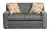 Contemporary Slate Gray Loveseat - Jasper