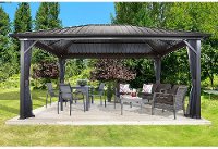 All-Season Patio Gazebo with Mosquito Net - Genova-2