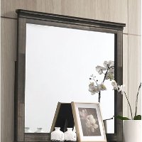Rustic Contemporary Brown Mirror - Carter