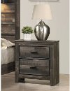 Clearance Rustic Contemporary Brown Nightstand - Carter