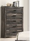 Rustic Contemporary Brown Chest of Drawers - Carter