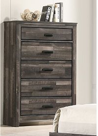 Rustic Contemporary Brown Chest of Drawers - Carter