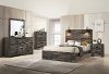 Clearance Rustic Brown 4 Piece Queen Bedroom Set - Carter