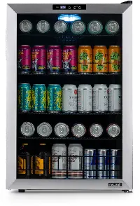 NBC160SS00 NewAir 160 Can Freestanding Beverage Cooler - Stainless Steel