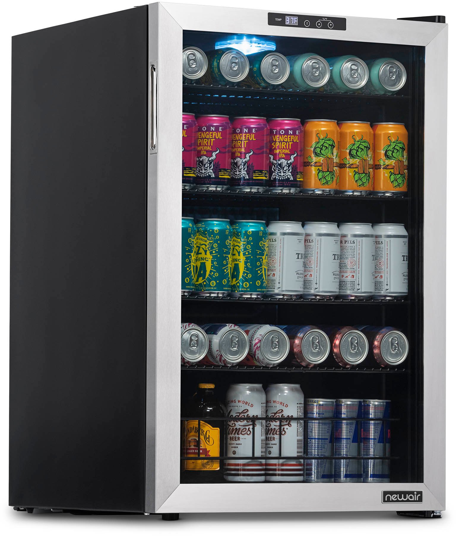 NBC160SS00 NewAir 160 Can Freestanding Beverage Cooler - Stainless Steel-2