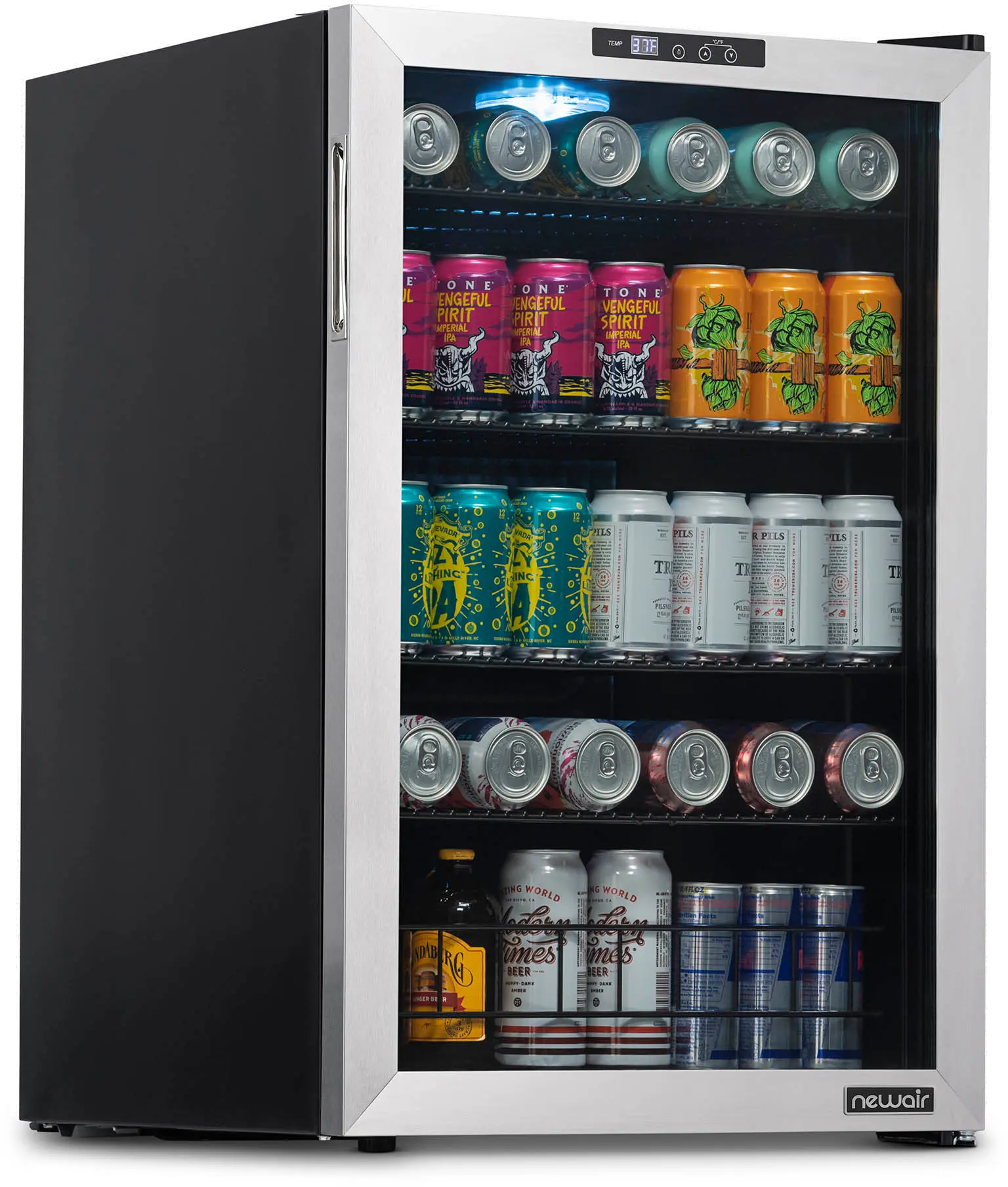 NBC160SS00 NewAir 160 Can Freestanding Beverage Cooler - Stainless Steel-2