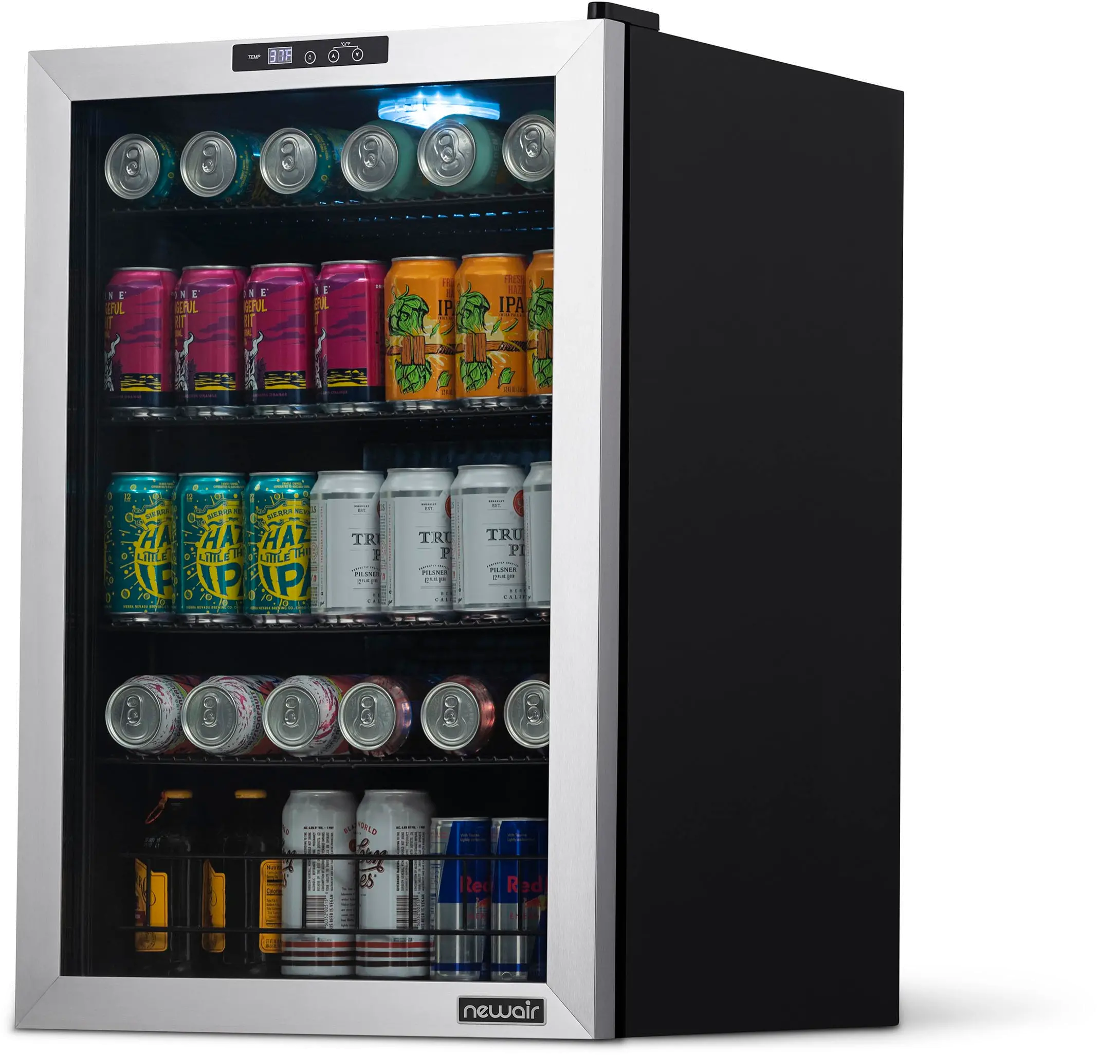 NBC160SS00 NewAir 160 Can Freestanding Beverage Cooler - Stainless Steel-7