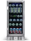 ABR-960 NewAir 96 Can Beverage Mini Fridge - Stainless Steel