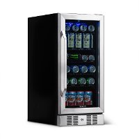 ABR-960 NewAir 96 Can Beverage Mini Fridge - Stainless Steel-2