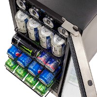 ABR-960 NewAir 96 Can Beverage Mini Fridge - Stainless Steel-4