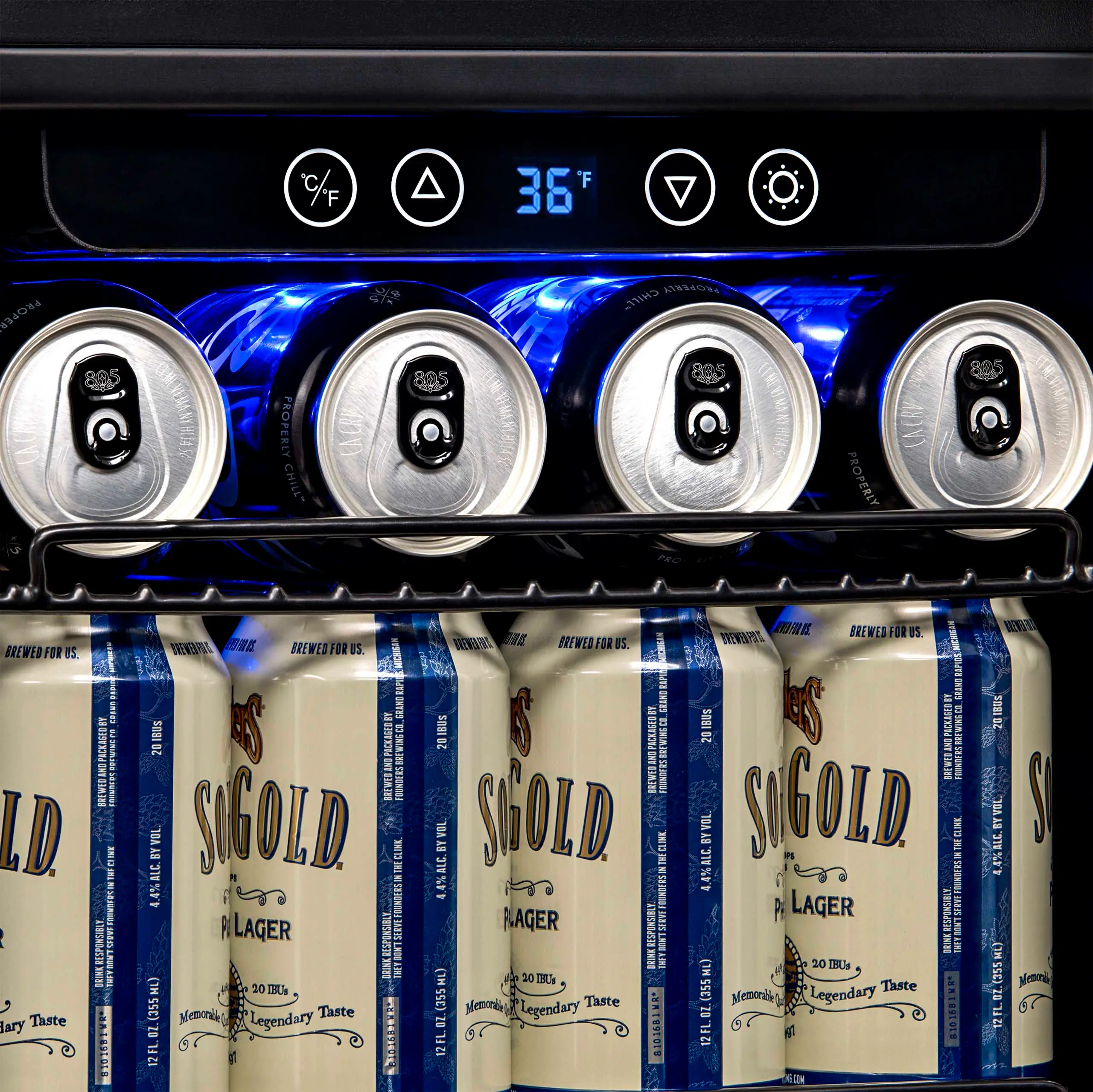 ABR-960 NewAir 96 Can Beverage Mini Fridge - Stainless Steel-5