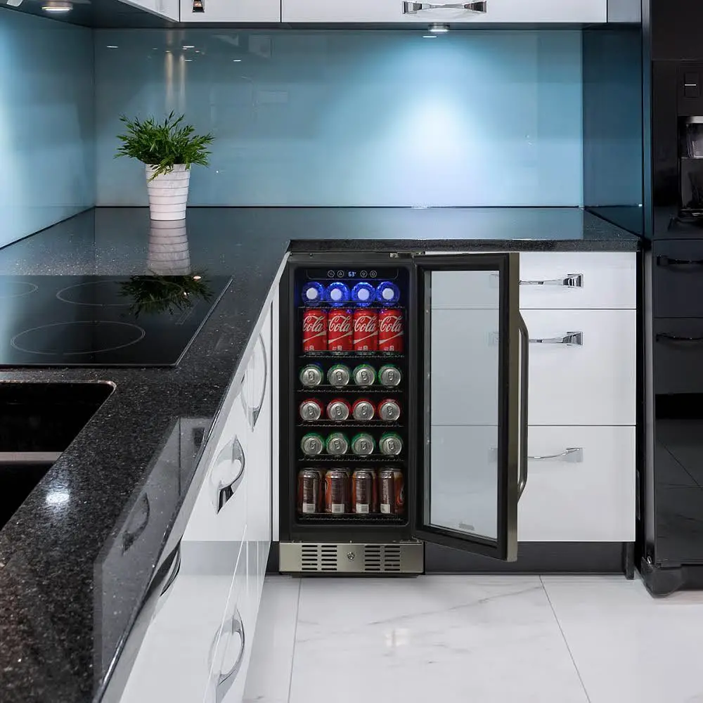 ABR-960 NewAir 96 Can Beverage Mini Fridge - Stainless Steel-7