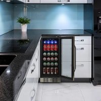 ABR-960 NewAir 96 Can Beverage Mini Fridge - Stainless Steel-7