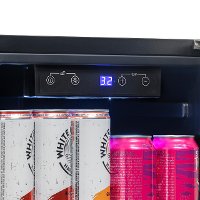 NOF090SS00 NewAir 15 Inch Built In Beverage Mini Refrigerator - 96 Cans, Weatherproof Stainless Steel-4